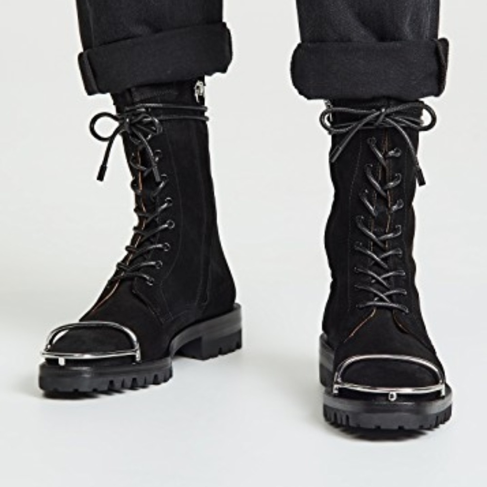 Alexander Wang Kennah Suede Black Boots